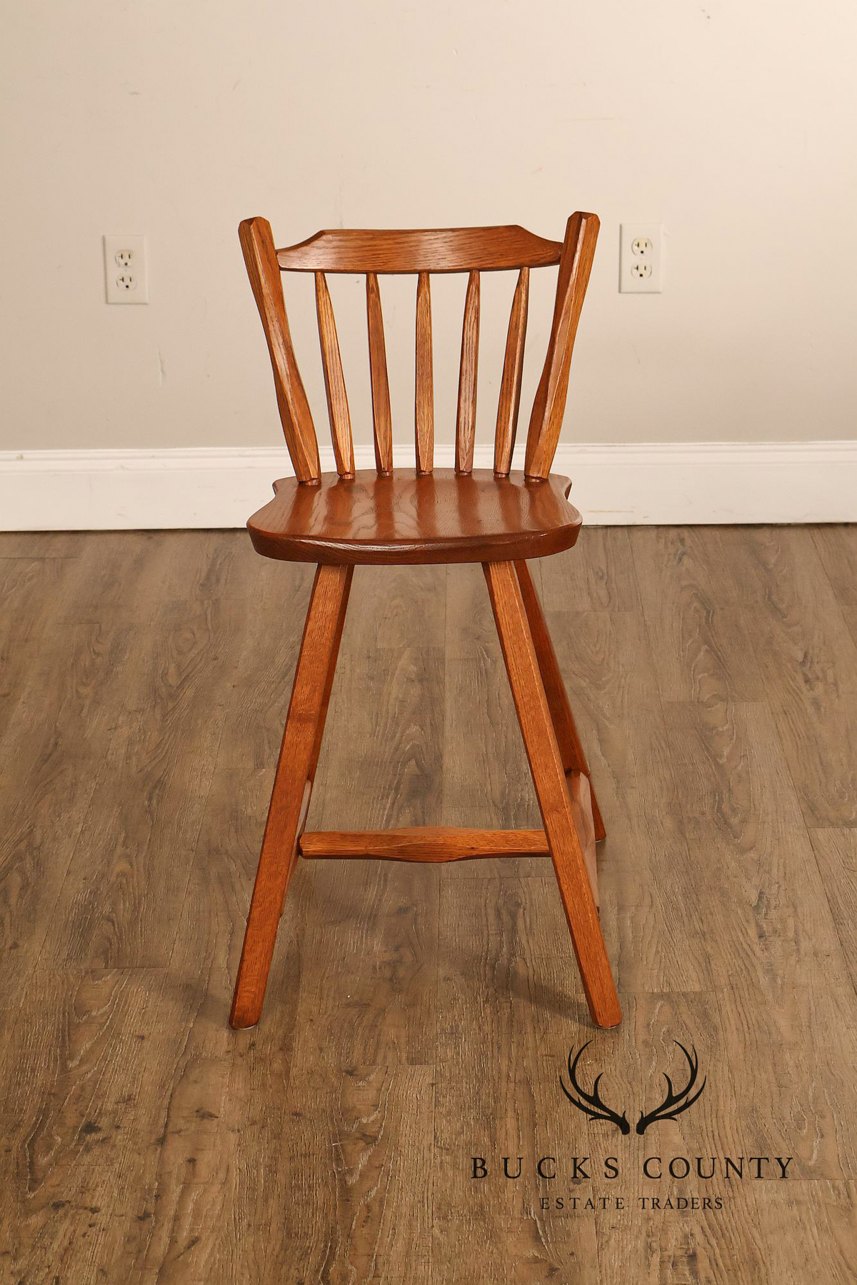 Hunt Country Furniture Solid Oak Occasional Height Stool