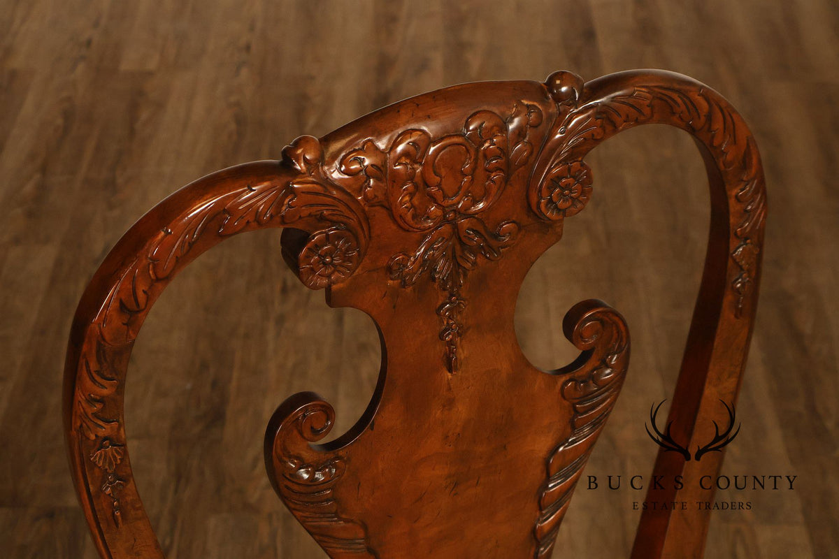 Baker Furniture 'Stately Homes' Set of Ten Walnut Dining Chairs