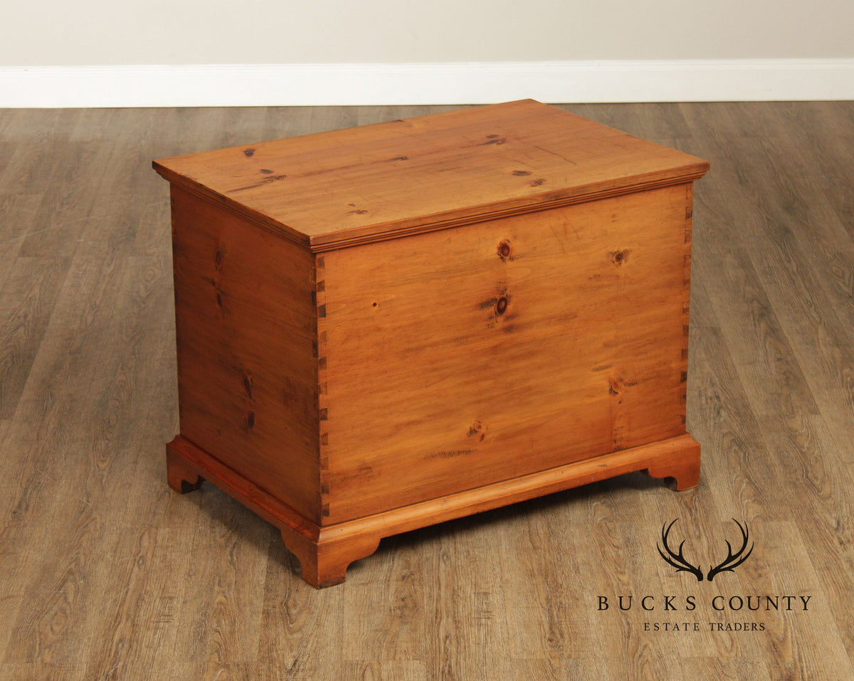 Georgian Style Dovetailed Pine Blanket Chest