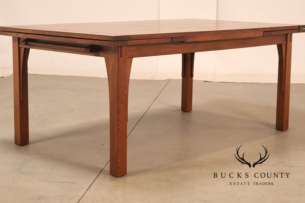 Stickley Mission Collection Oak Extendable Dining Table