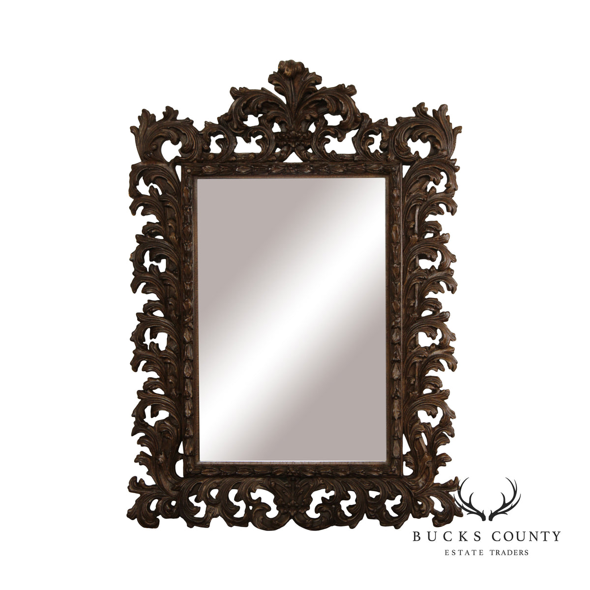 Timeless Reflections Rococo Style Carved Wall Mirror