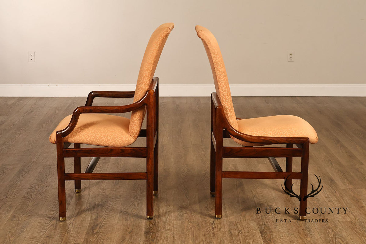 Henredon 'Scene One' Set of Six Oak Dining Chairs