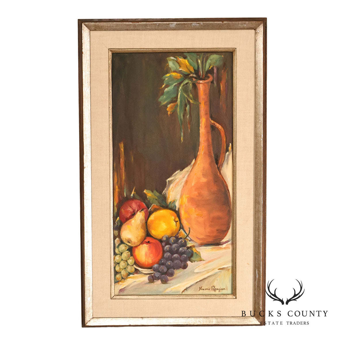 Artist Signed Mid Century Still-Life of Fruit