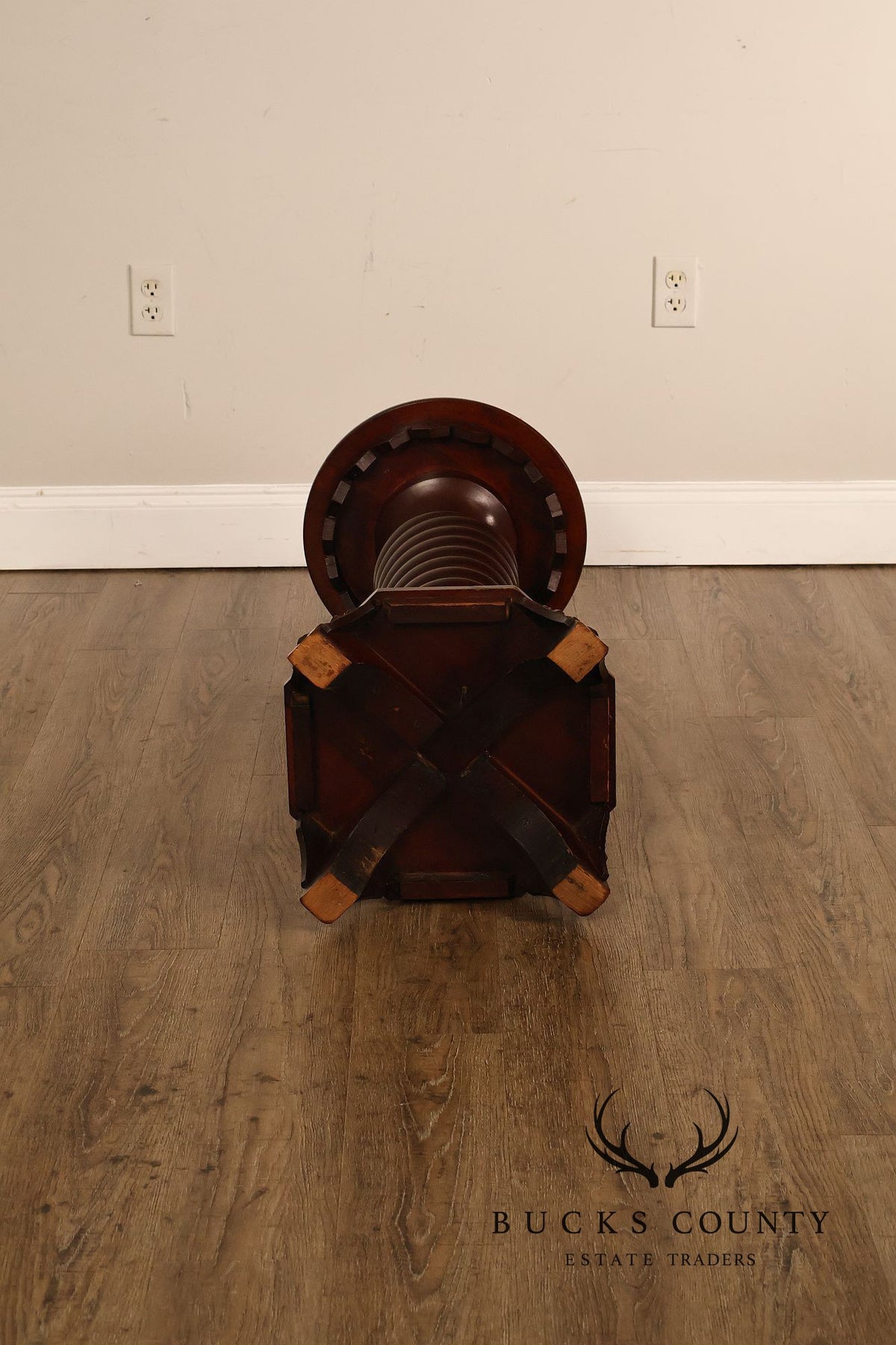 Baroque Revival Style Mahogany Carved Pedestal Stand