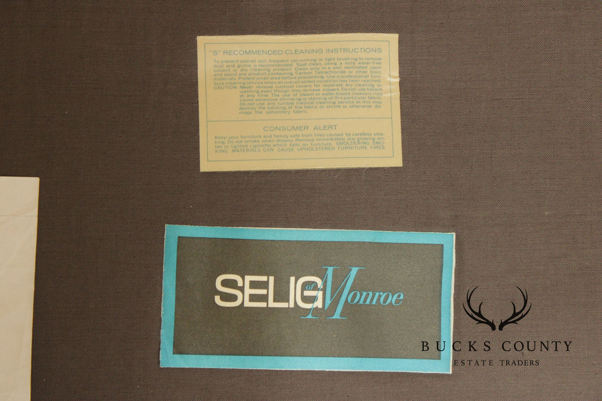 Selig Mid Century Modern Swivel Lounge Chair