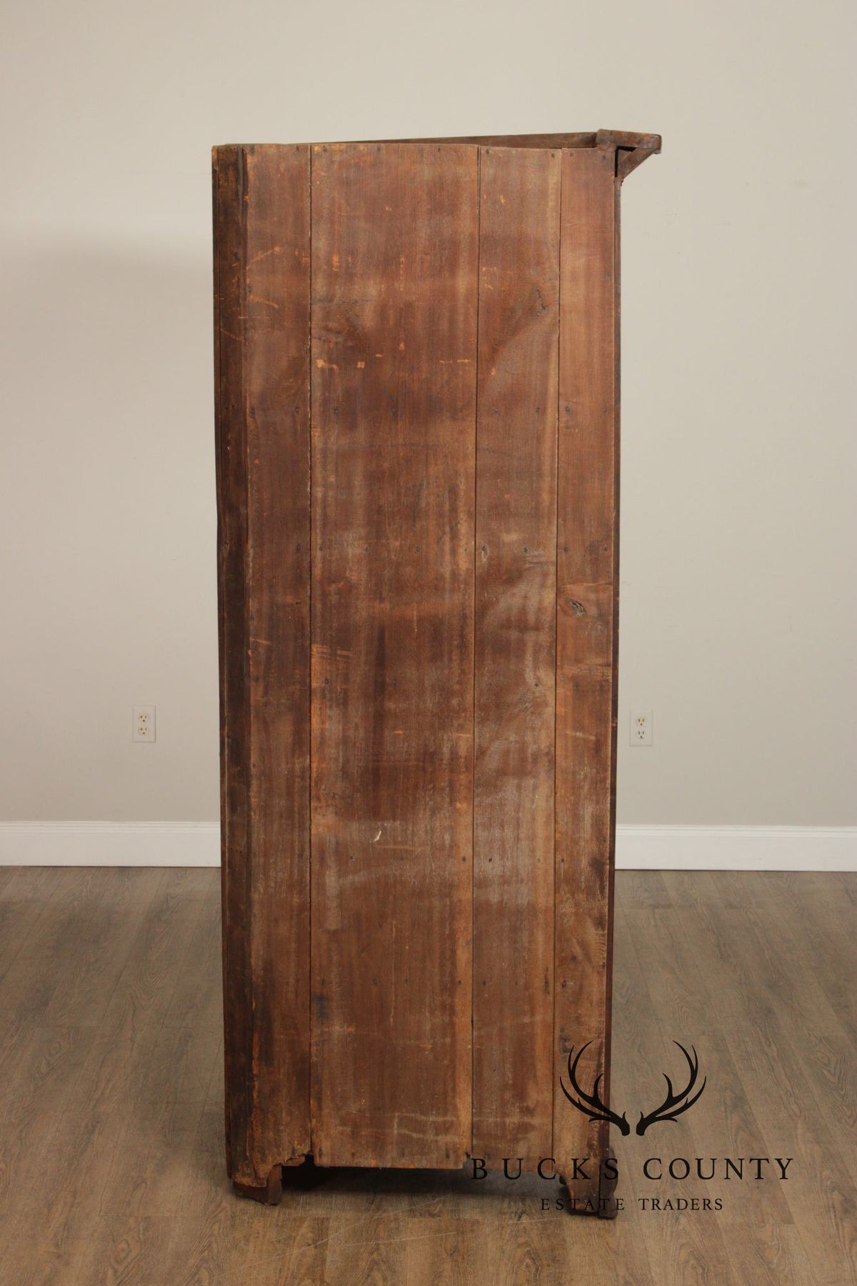 Antique 19th Century American Poplar Corned Cabinet