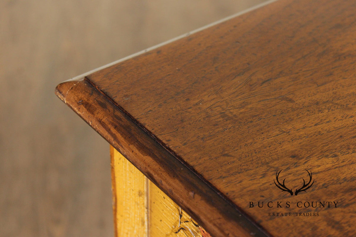 Heritage Country French Style Narrow Painted Console Table