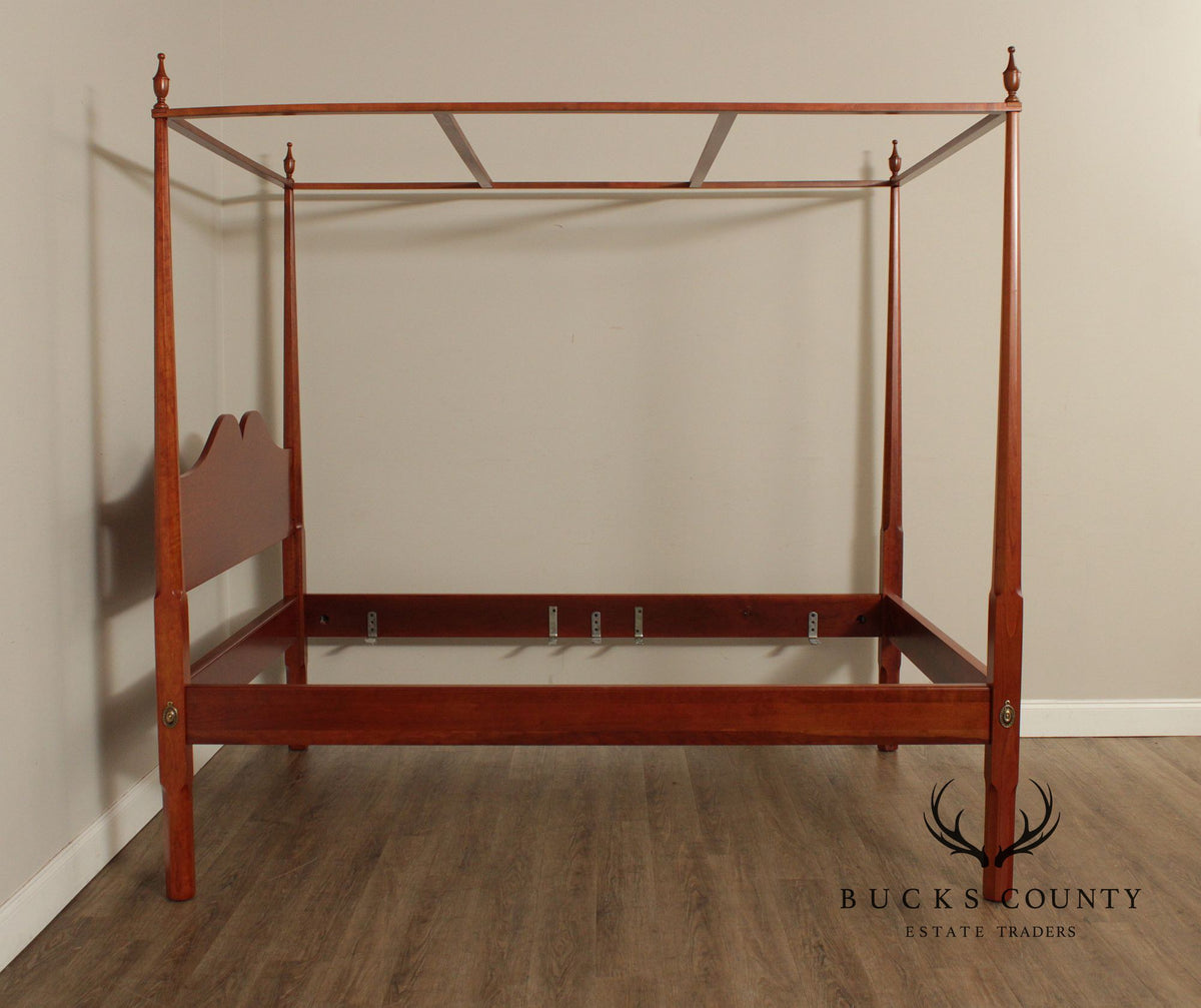 Norman’s Reproductions Solid Cherry Queen Size Four Poster Canopy Bed