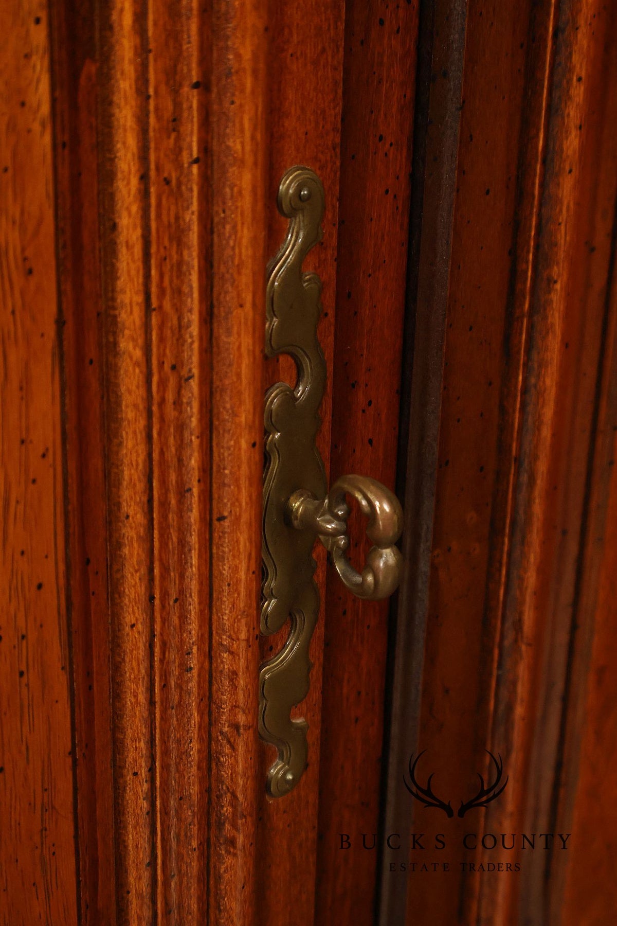 American Drew French Country Style Walnut Flip Top Server