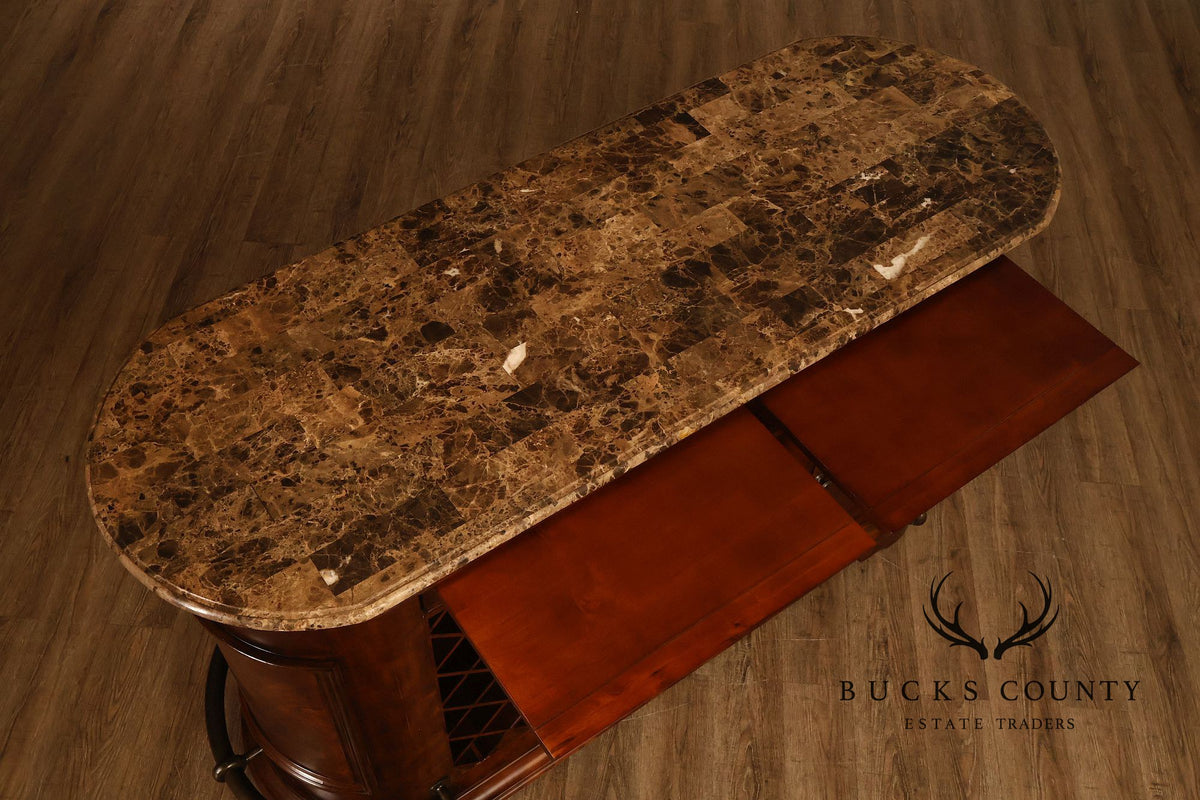 Howard Miller Wine & Spirits Collection Marble Top Bar Cabinet