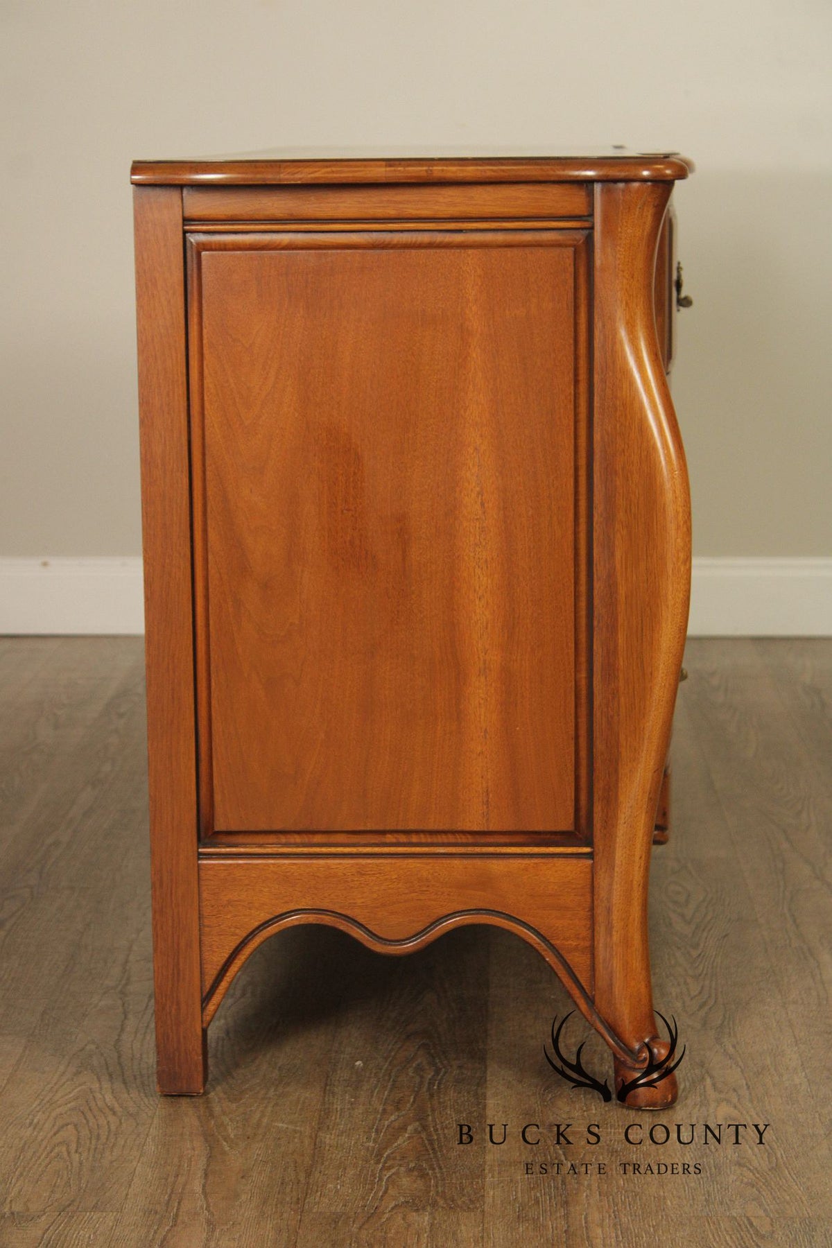 Vintage French Provincial Walnut Sideboard Buffet