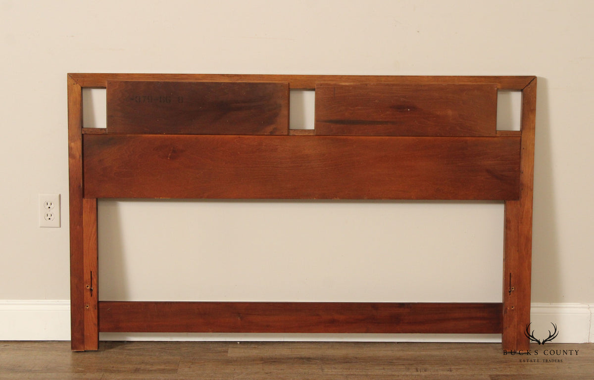 Mid Century Modern Walnut Queen Headboard
