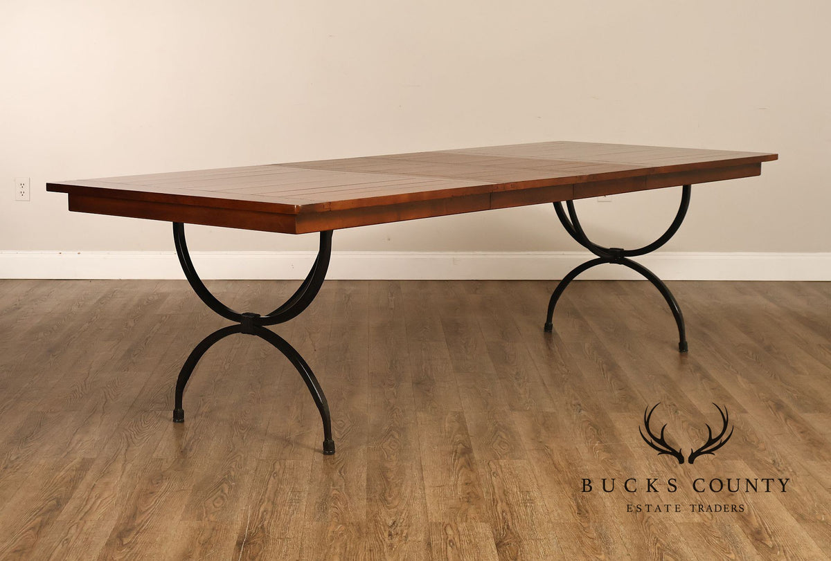 Charleston Forge Wrought Iron Expandable Dining Table