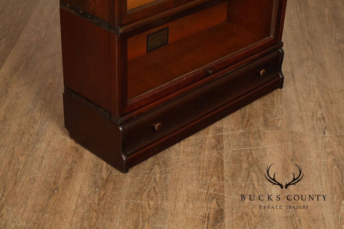 Globe Wernicke Mahogany Three-Section Barrister Bookcase