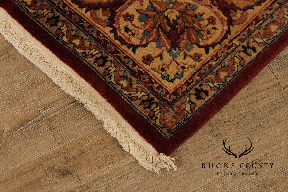 Indo Kashan Handmade 6' X 9' Wool Area Rug