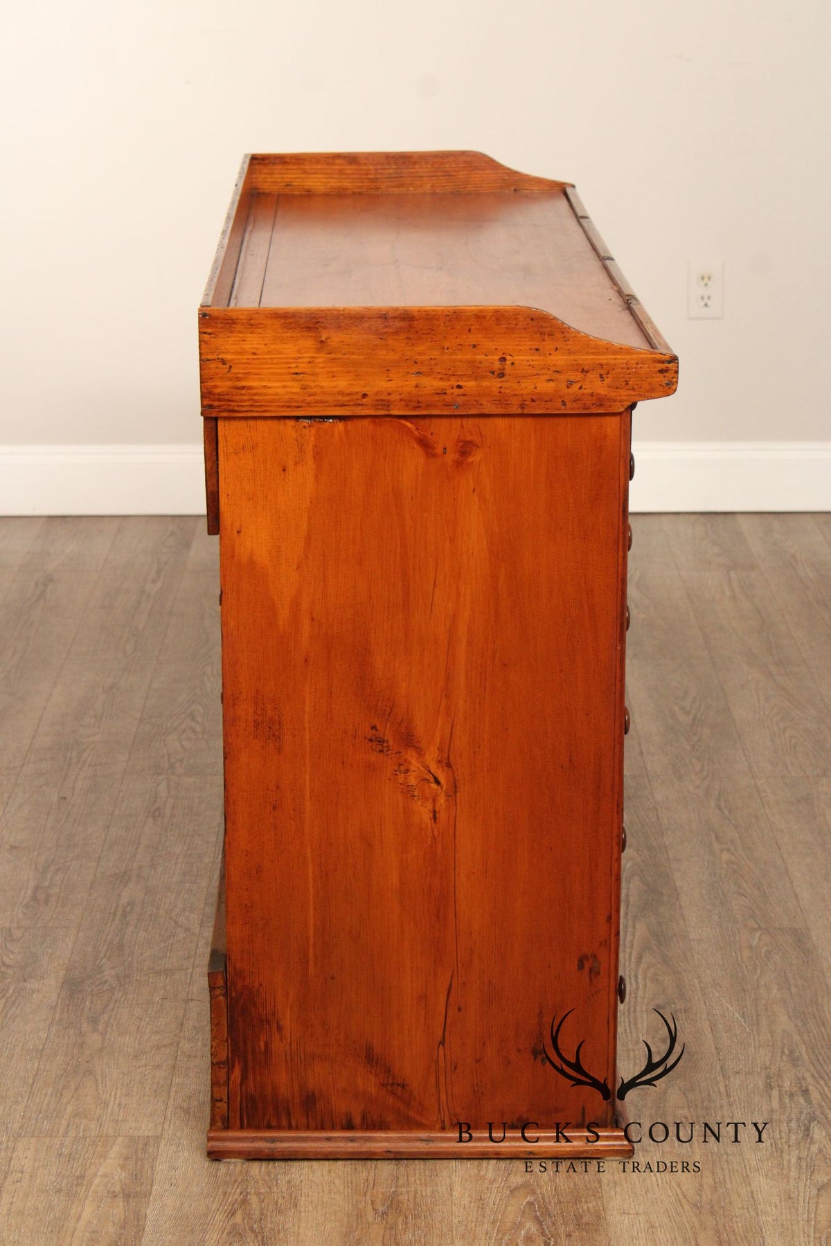 Antique Early 20th Century American Watchmaker’s Workbench With Multi Drawer Storage