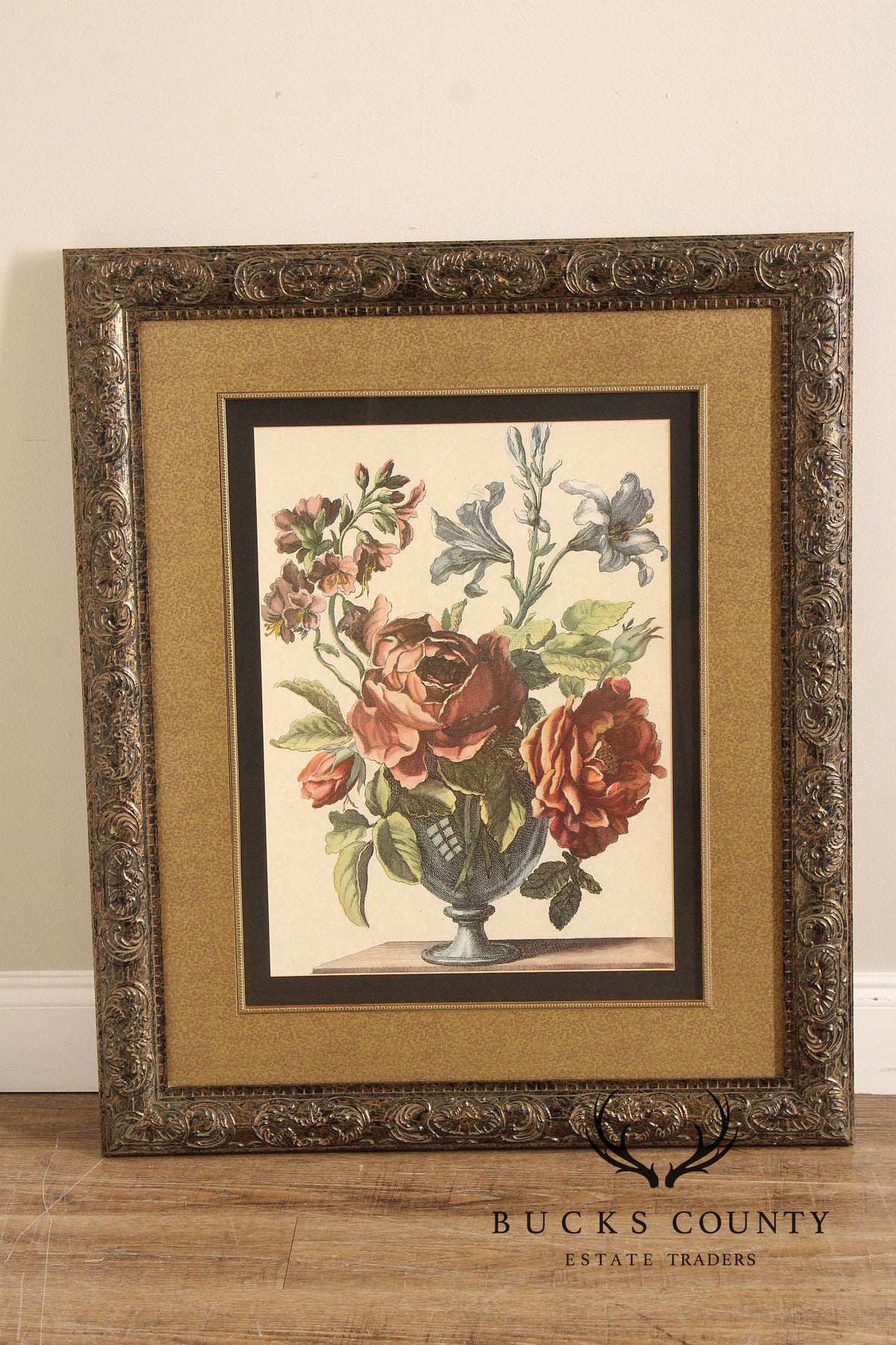 Windsor Art Pair of Decorative Framed Floral Prints