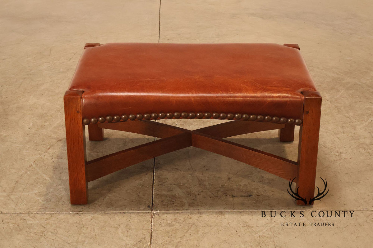 Stickley Mission Collection 25th Anniversary Limited Edition Dalai Lama Eastwood Chair & Ottoman No. 45/100