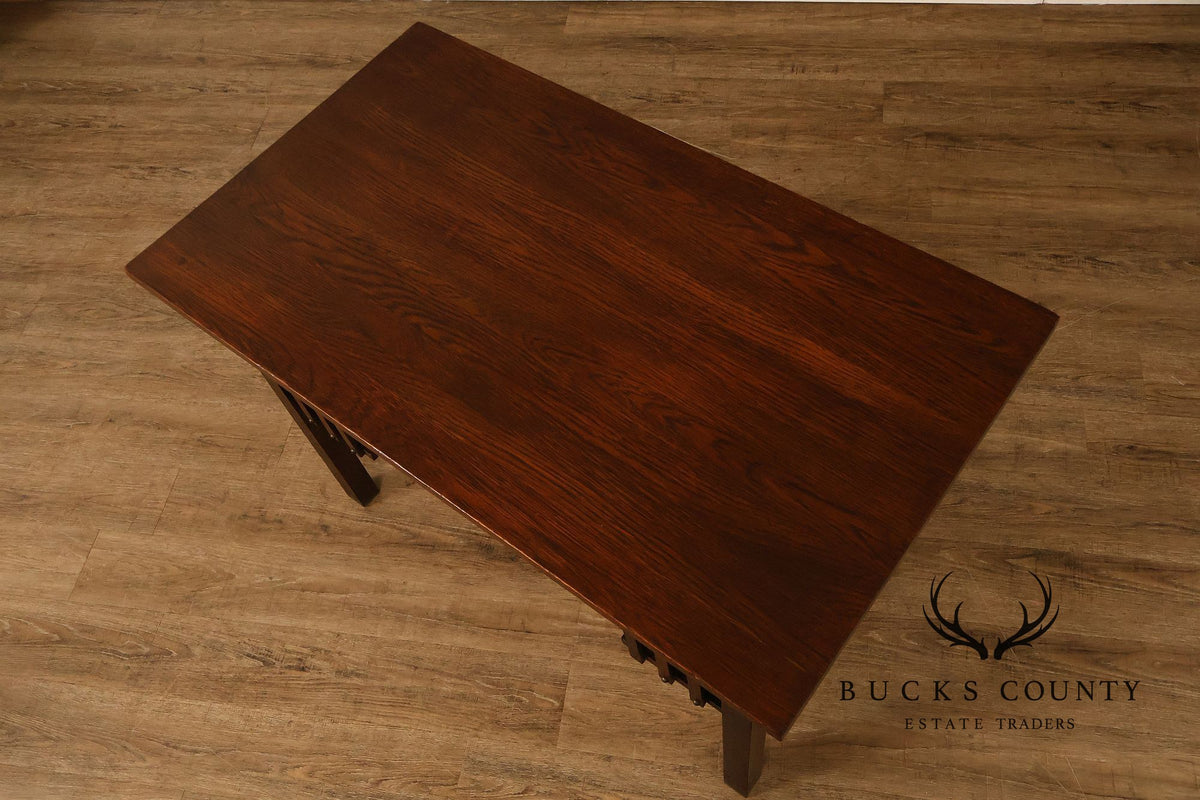 Antique Arts And Crafts Mission Oak Desk
