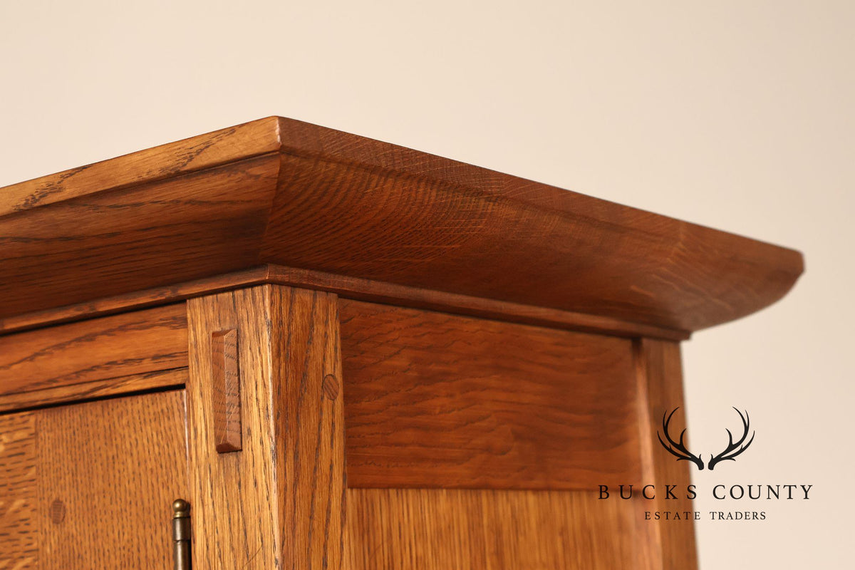 Stickley Mission Collection Oak Tall Case Clock