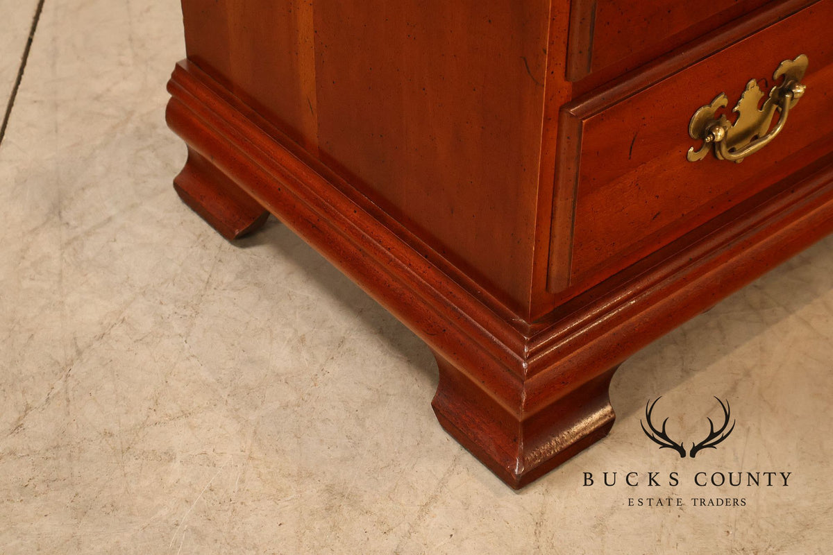 Traditional Pair Of Cherry Four Drawer Bachelor’s Chests