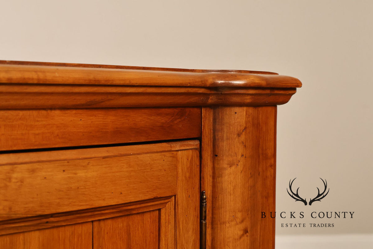 Ethan Allen French Country Style 'Legacy' Maple Bowfront Server