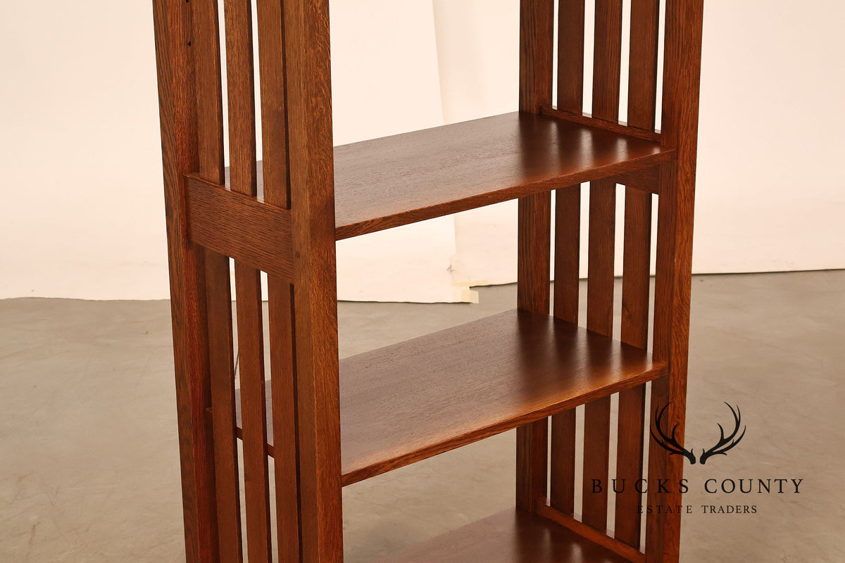 Stickley Mission Collection Oak Open Bookcase