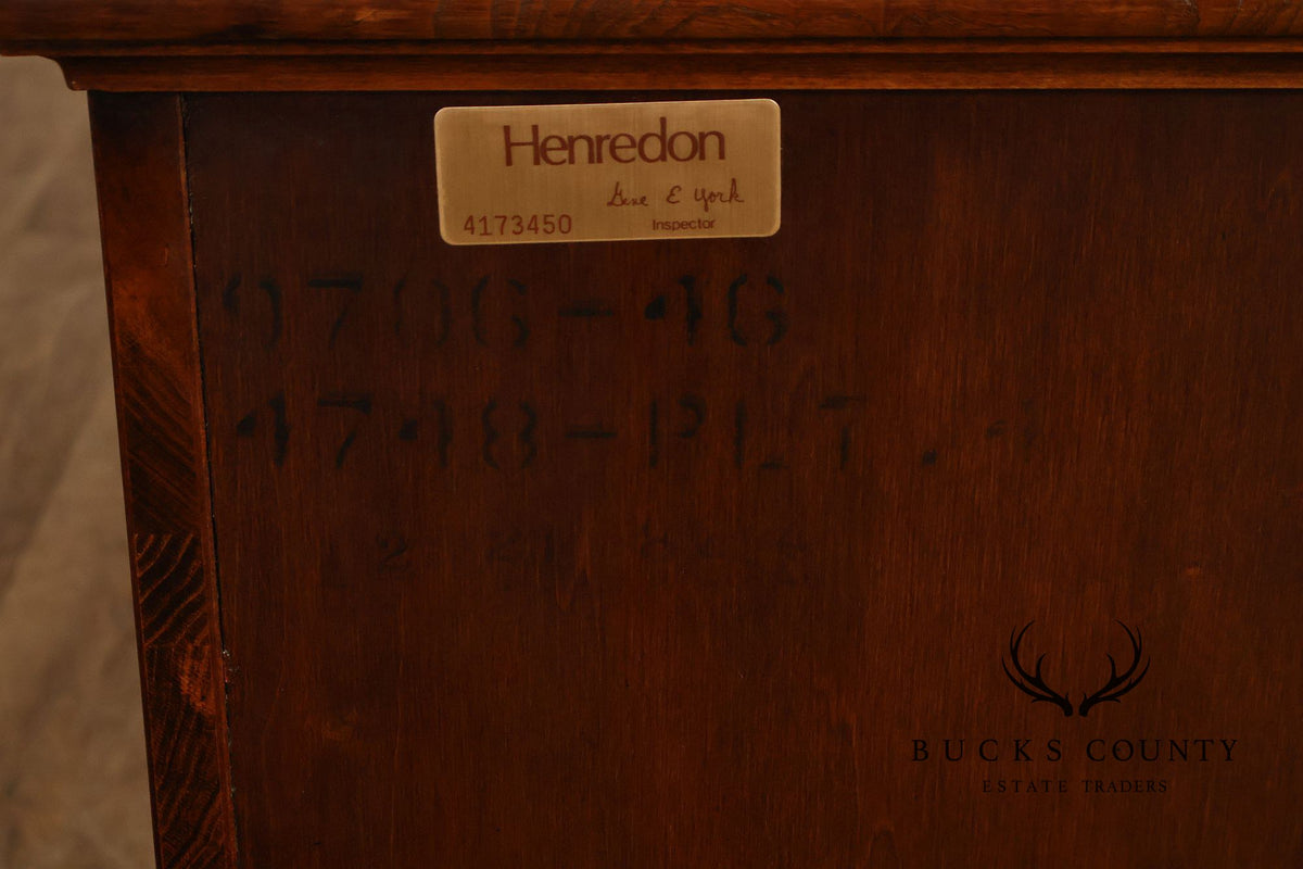 Henredon Georgian Style Burlwood Lowboy
