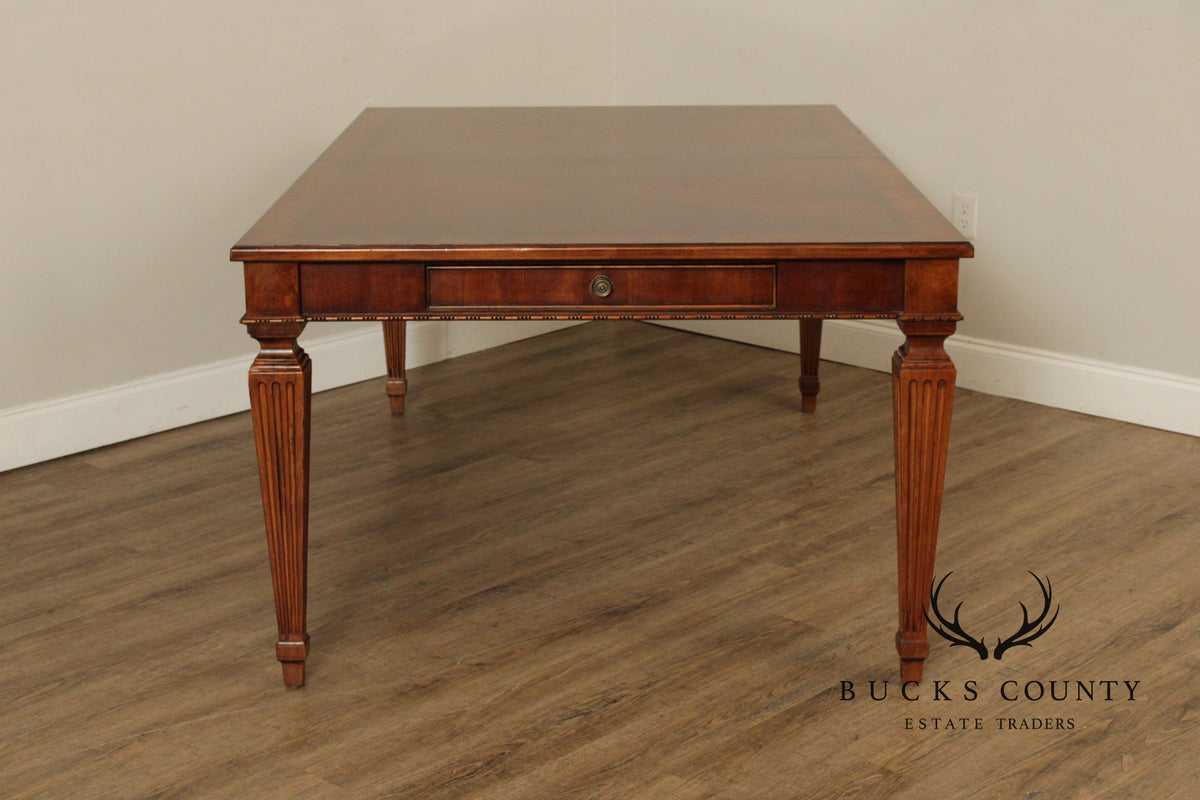 Ethan Allen 'Townhouse' Extendable Parquetry Dining Table