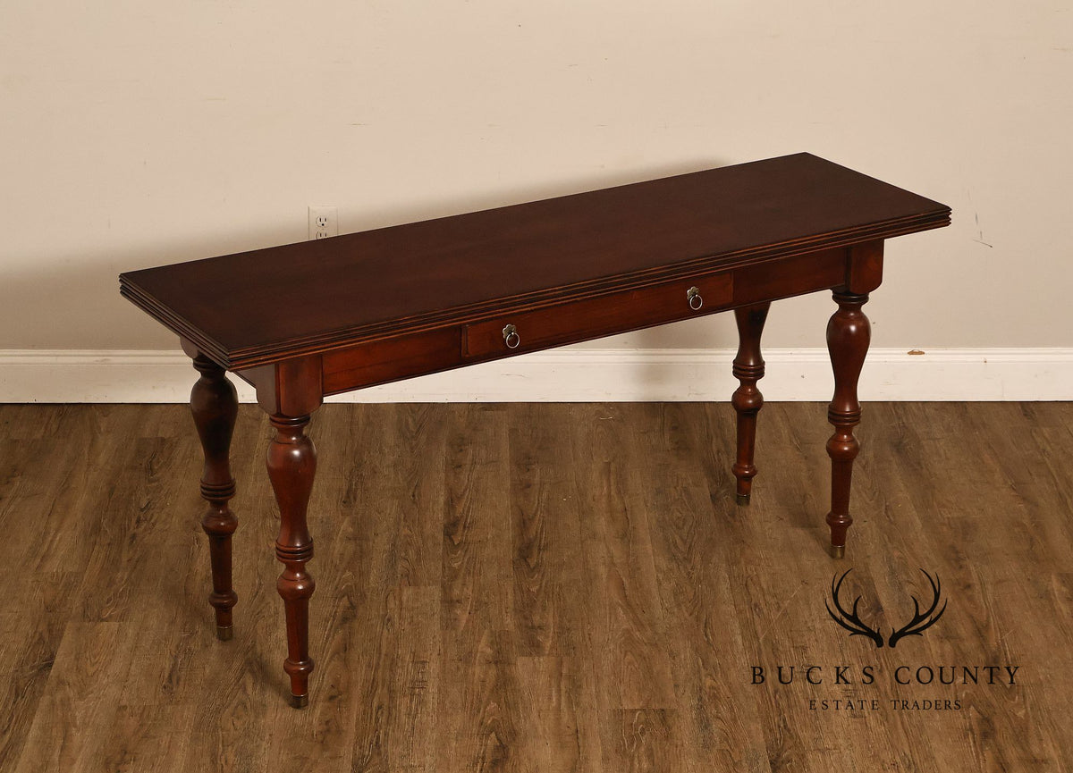 Ethan Allen British Classics Cherry Flip Top Console Dining Table