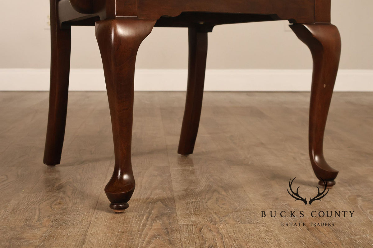 Ethan Allen Georgian Court Queen Anne Style Cherry Dining Armchair