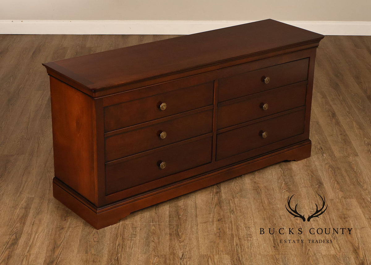 Grange French Louis Philippe Style Cherry Double Dresser