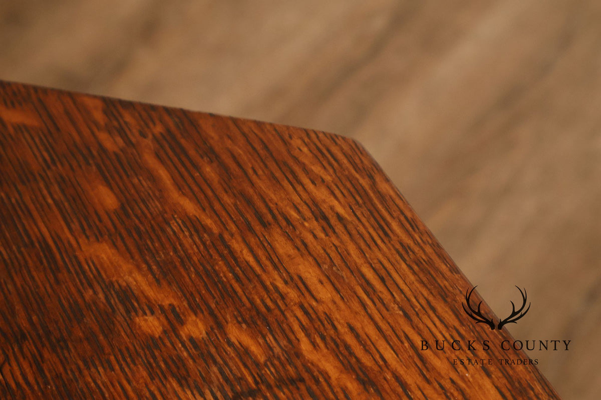 Stickley Mission Collection Oak Octagonal Tabouret Table