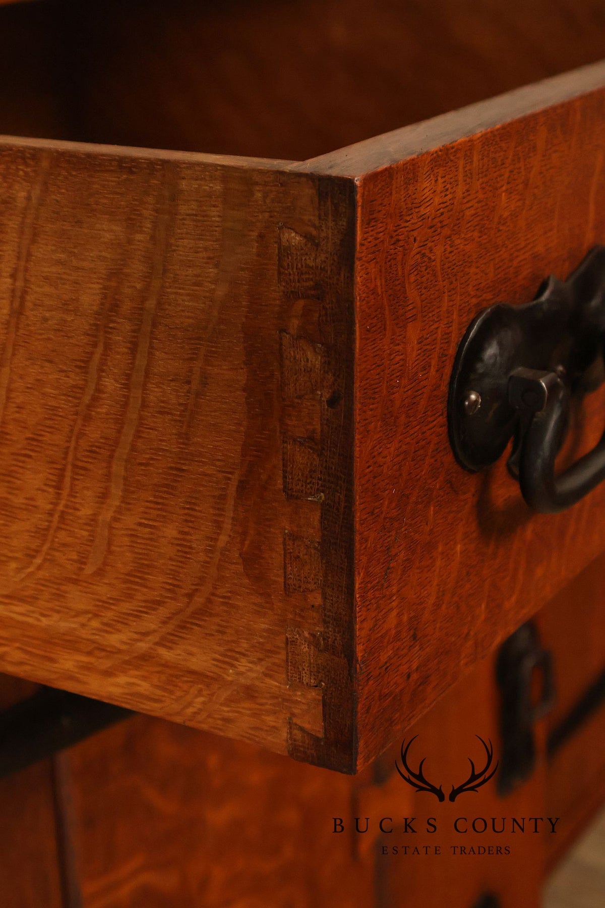 Early Gustav Stickley Arts And Crafts Oak Sideboard Buffet