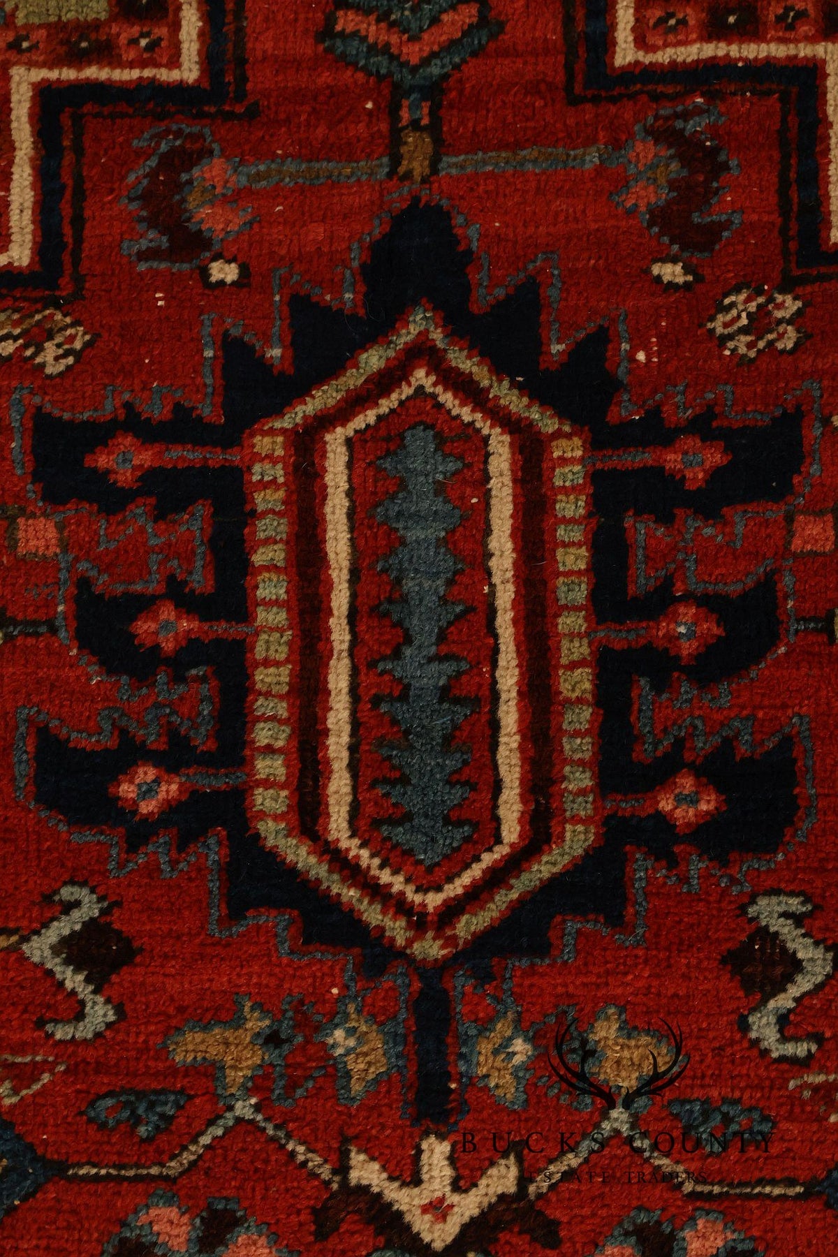 Vintage Heriz Hand Tied Persian Rug 90'" X 123"