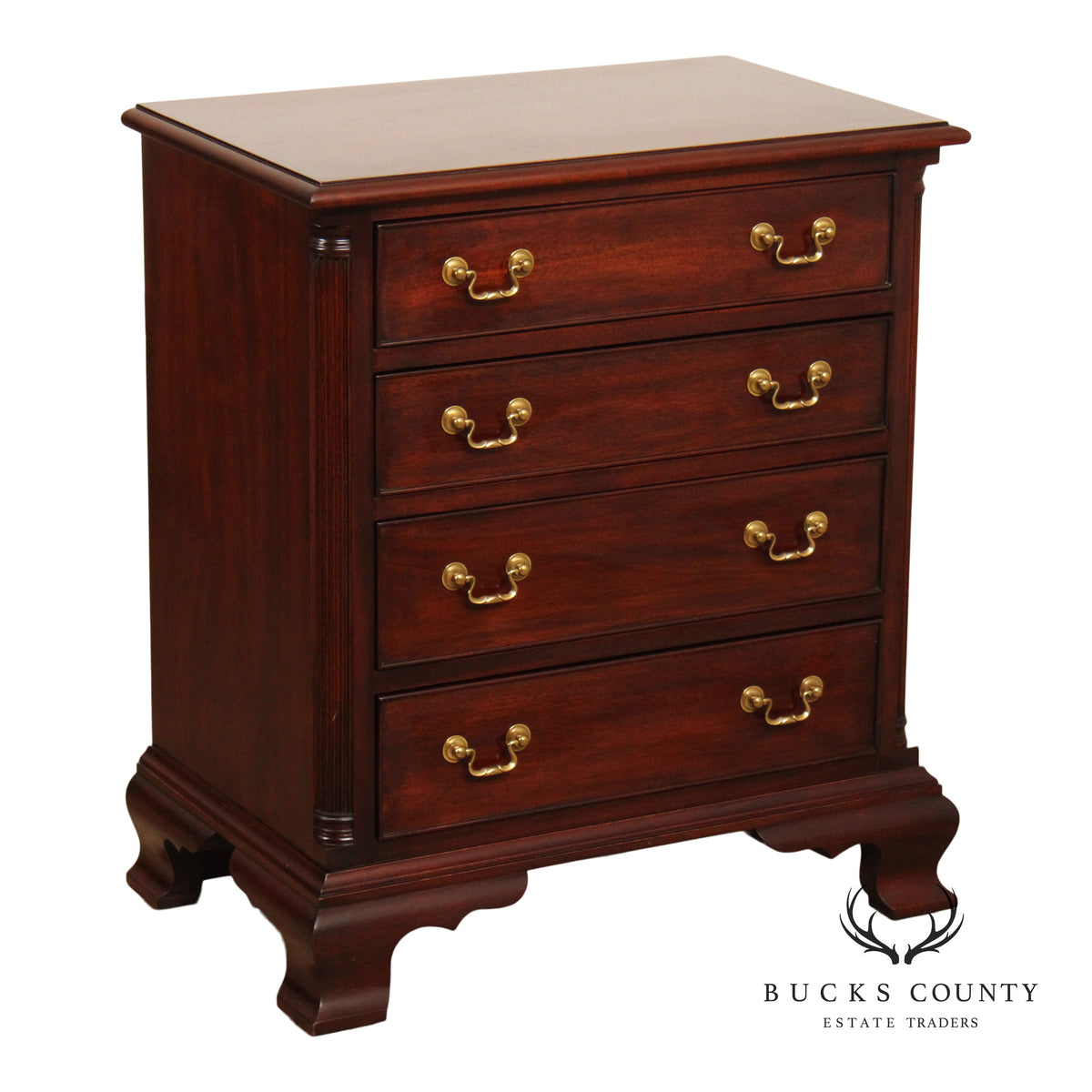 Henkel Harris Georgian Style Mahogany Nightstand