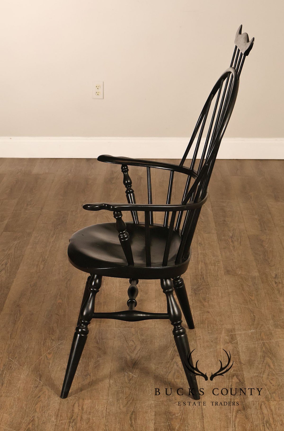 James Brown Ebonized Windsor Armchair Replica Windsor
