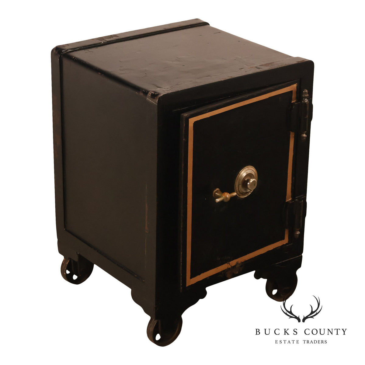 Antique Hassenforder Safe With Combination Lock And Casters