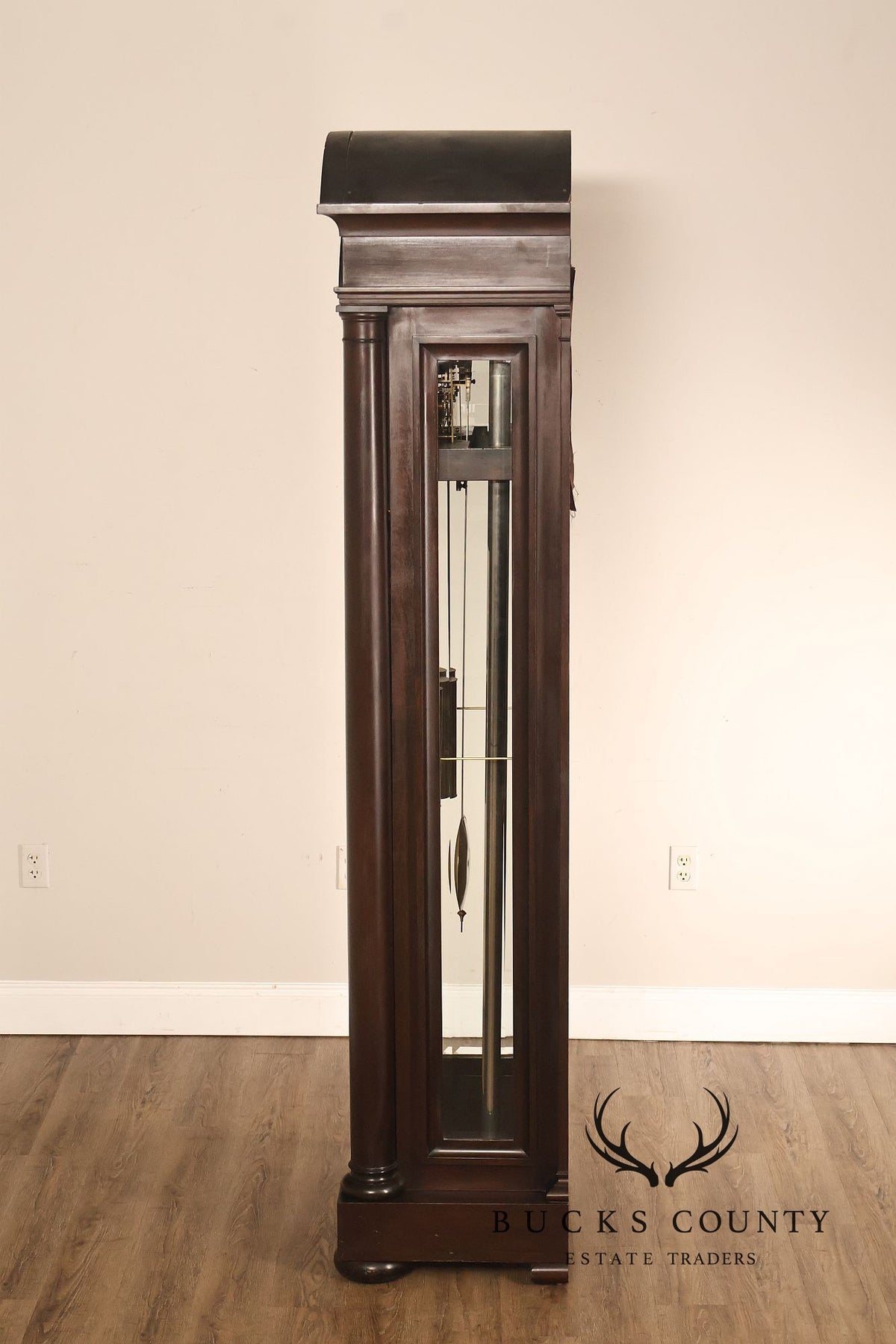 Herschede 1925 “Swan” Nine-Tube Mahogany Hall Clock