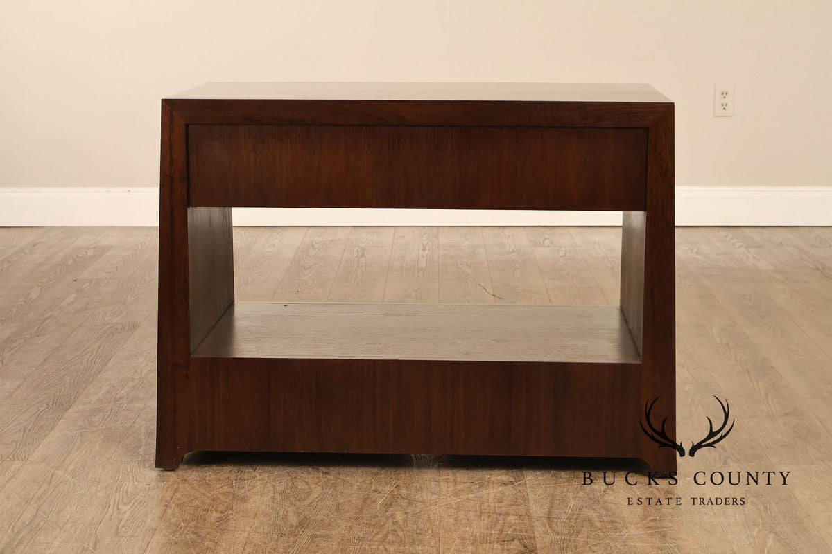Classic Modern Pair Of Single Drawer Nightstands