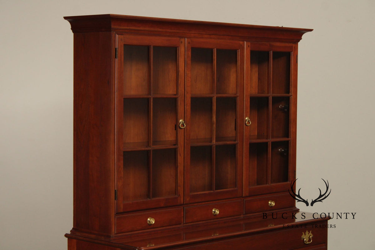 Pennsylvania House Cherry Chippendale Style China Cabinet