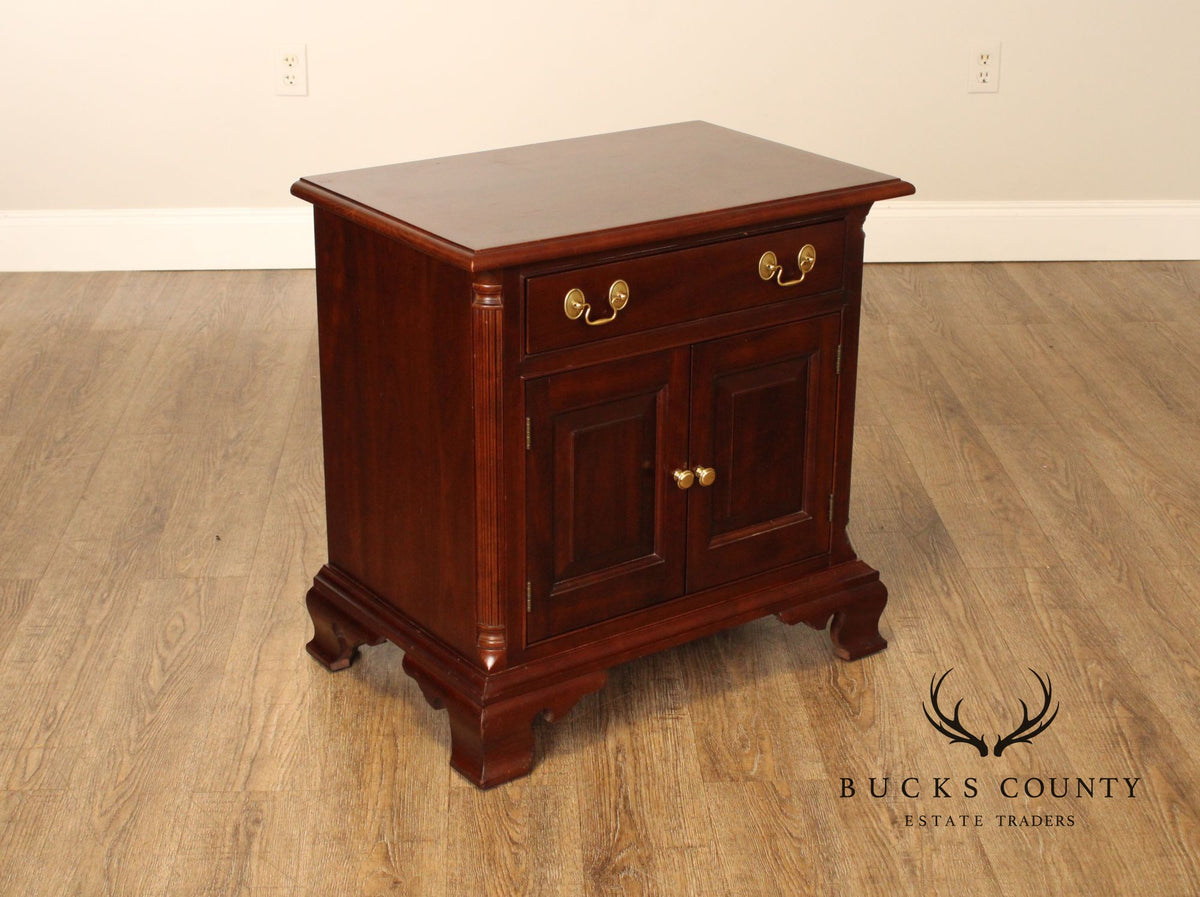 Stickley Chippendale Style Vintage Cherry Nightstand