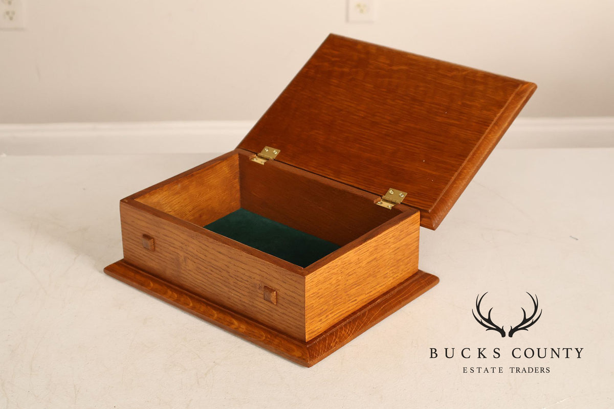 Stickley Mission Collection Oak Desk Box