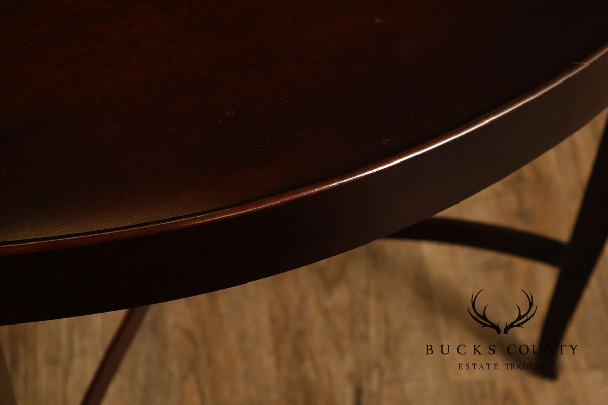 Barbara Barry For Baker Pair of Mahogany Side Tables