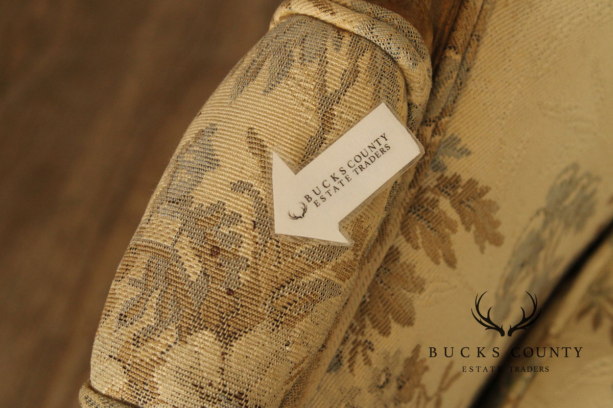 Antique French Louis XVI Style Giltwood Bergère Chair