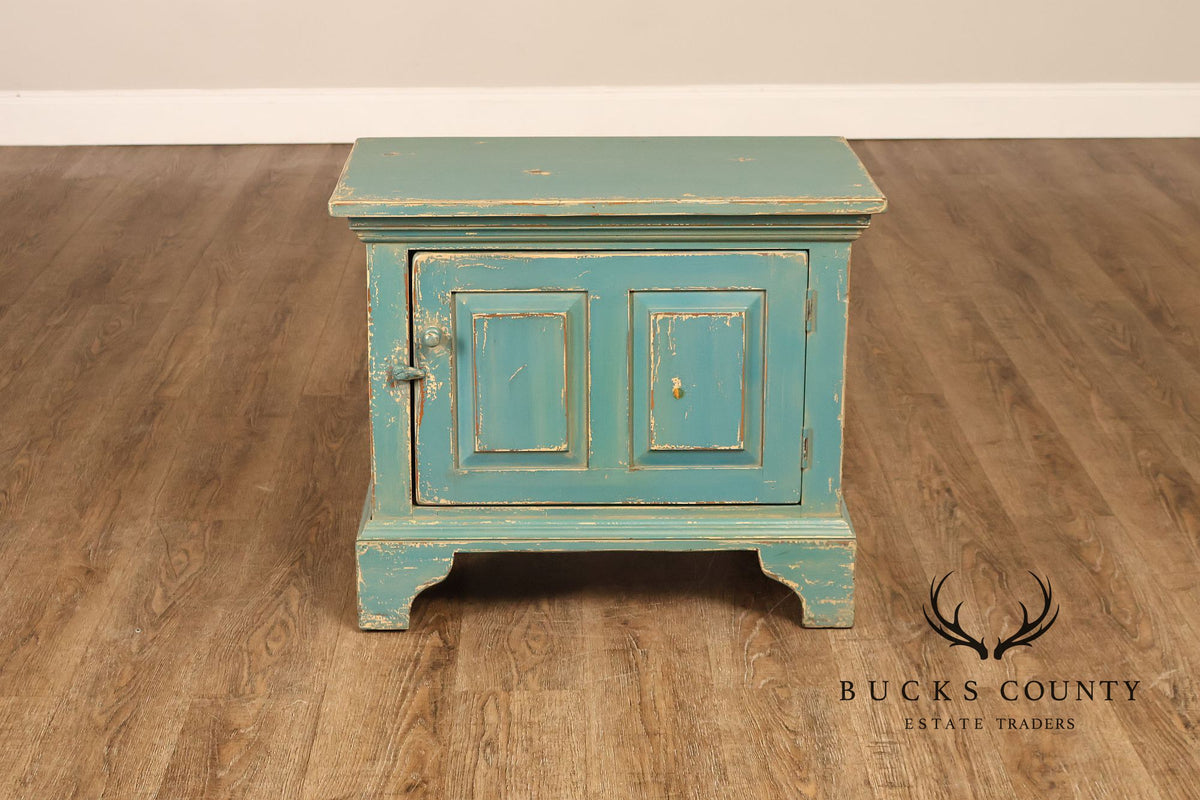 William Draper Distress Painted Side Cabinet
