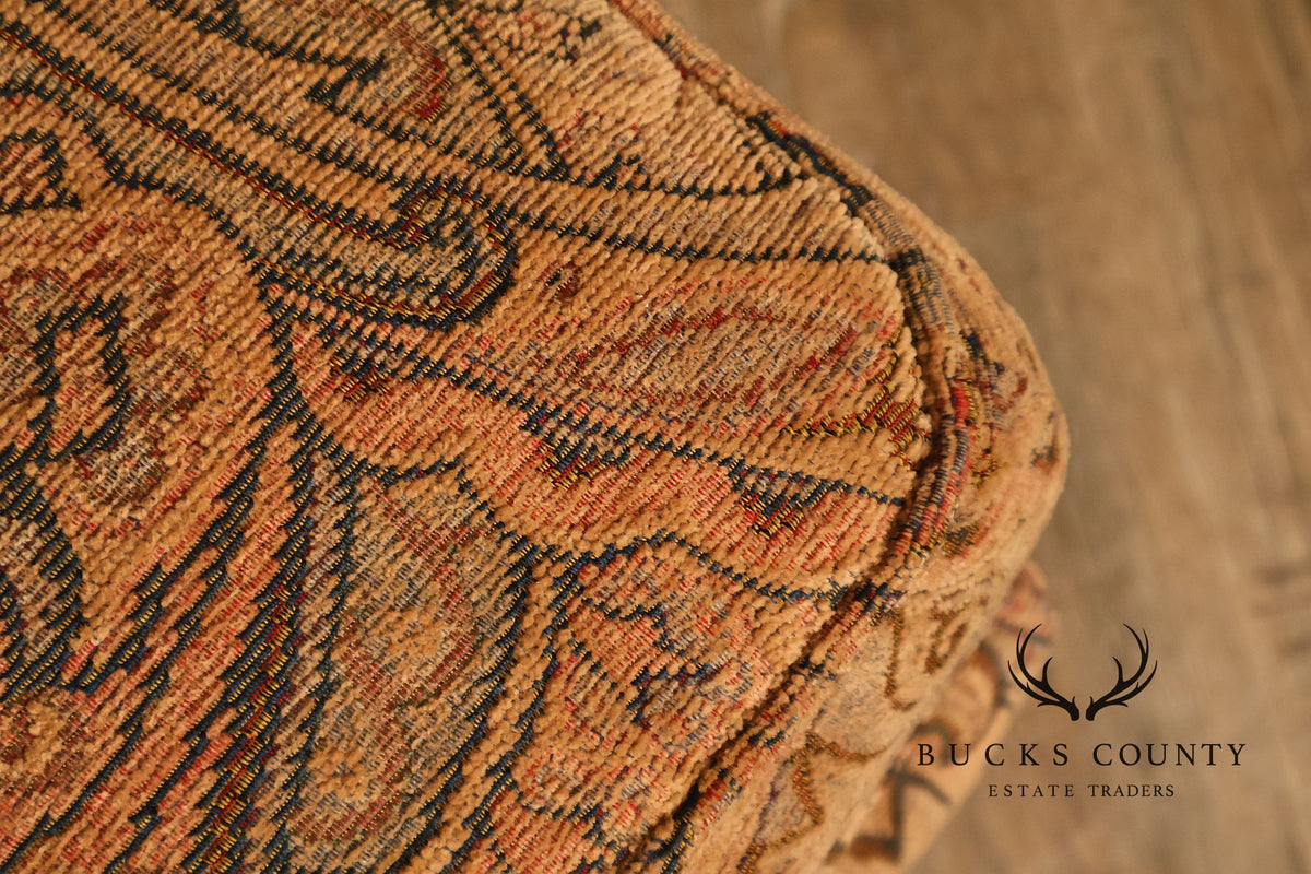 Paisley Upholstered Ottoman