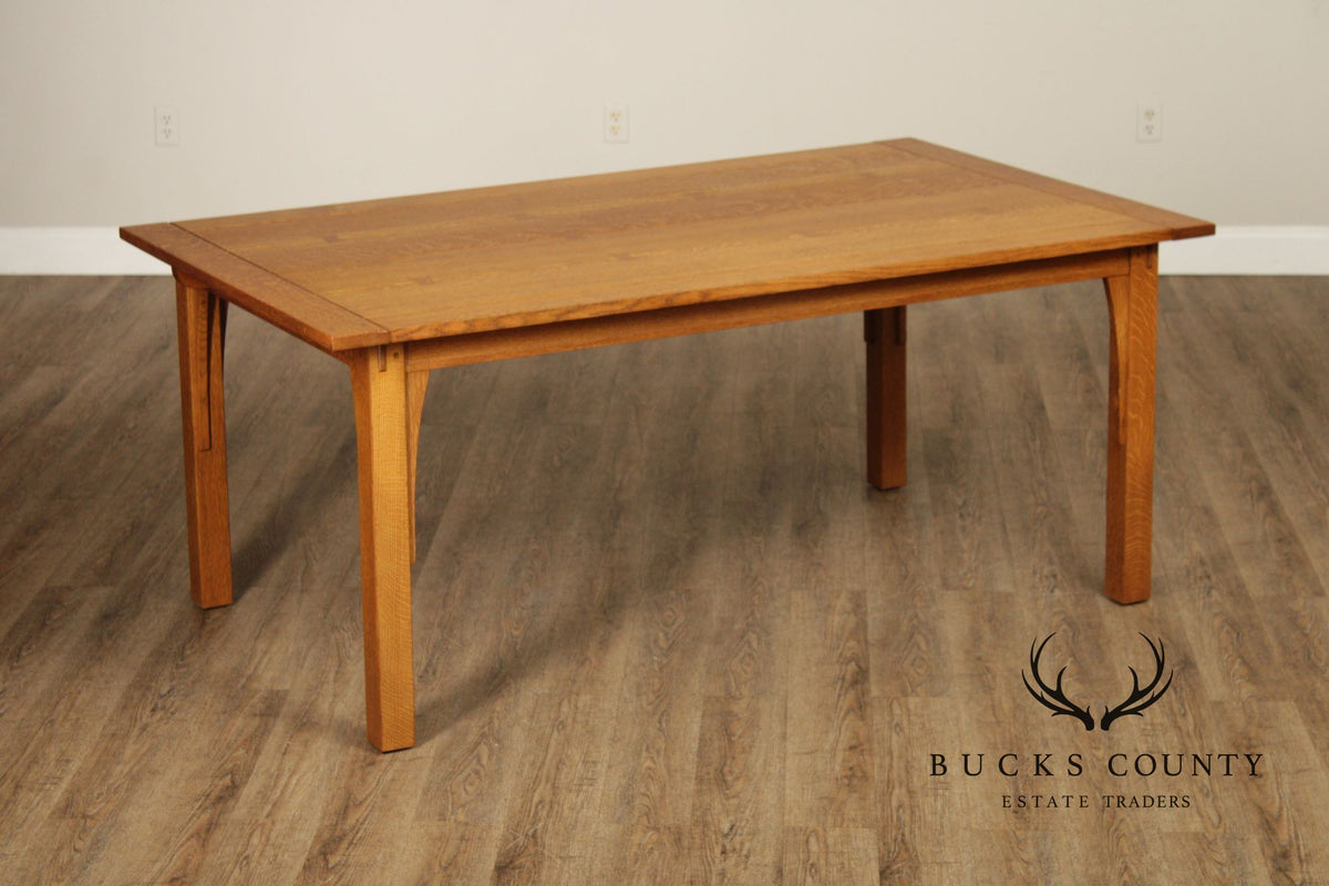 Stickley Mission Collection Oak Extendable Dining Table