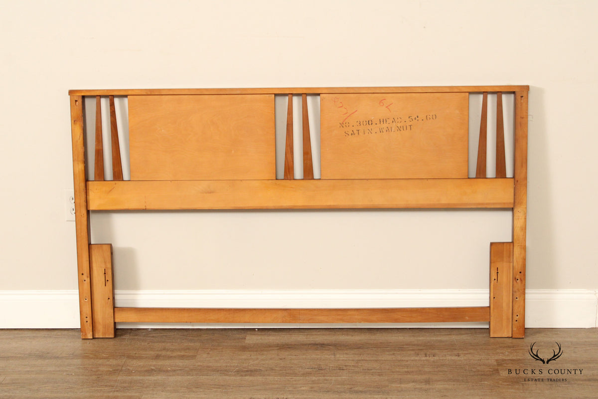 Mid Century Modern Walnut Queen Headboard
