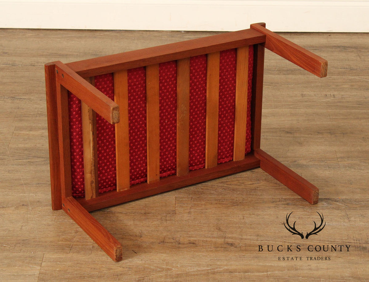 Illum Wikkelso Danish Modern Teak Ottoman